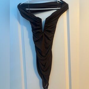 Zara Dark Brown bodysuit.